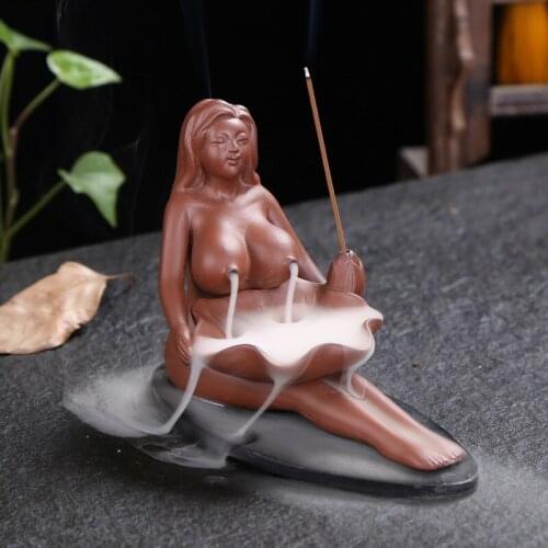 Backflow Incense Burner Aromatherapy Stove Ceramic ,Bedroom,Home Decorations,Yoga,tea ceremony,teahouse,office,temple,Zen,Crafts