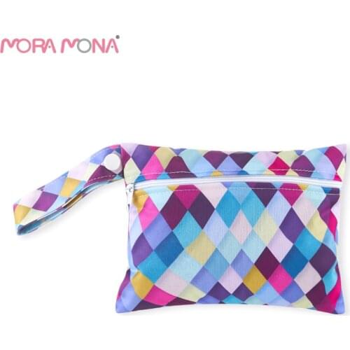 Mora Mona Washable Cosmetic Single Zipper Waterproof Bag For Travel And Fitness