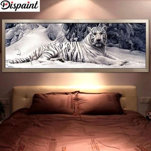 Dispaint 100% Full Square/Round Drill 5D DIY Diamond Painting "Animal tiger" 3D Embroidery Cross Stitch 5D Home Decor Gift BK