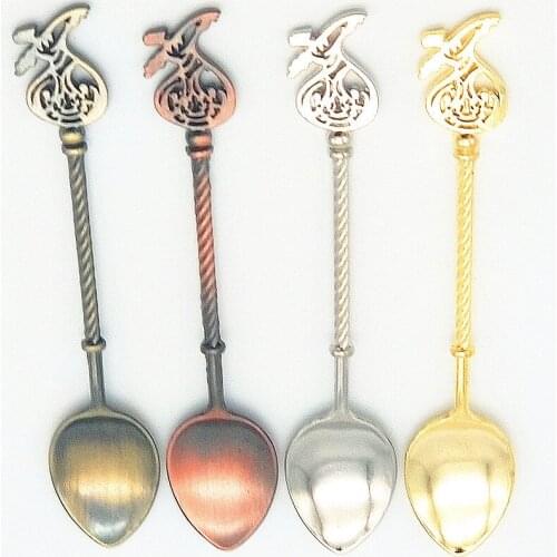 New Vintage alloy coffee spoon three-dimensional dancer Ballet gold silver copper Honey Salt Grapefruit manualidades cucharas