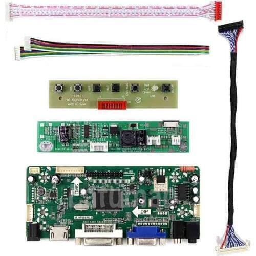 Latumab Controller Board for MT230DW01 V1 / MT230DW01 V2 MT230DW01 V3 Matrix 23" LCD Display Driver Board 1920×1080 HDMI+DVI+VGA
