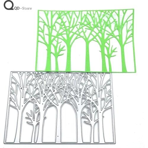 Scrapbook DIY Cutting Dies Children Forest Trees Metal Cutting Dies New 2021 Handmade Tools Mould Model Craft Decoration