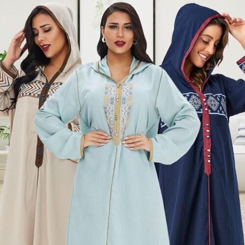 Ramadan Eid Muslim Abaya Dubai Muslim Dress 2021 Islam Clothing Clothing Robes Muslim Dresses for Women Caftan Abaya
