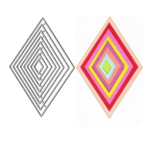 Frame Cutting Dies Scrapbook Paper Craft DIY Card Making Embossing Folder Clear Stamps Photo Album Stencils Metal Handmade Mold