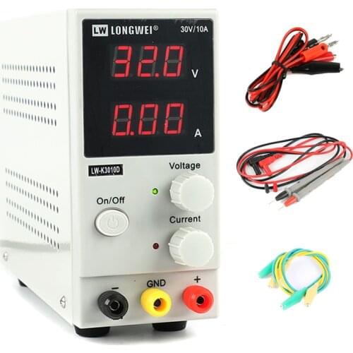 LW 3010D MINI Adjustable Digital DC Power Supply Lab Electronic Switching Power Supply 110V 220V 4PS For Current Voltage Test