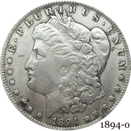 United States Of America 1894 O Morgan One Dollar US Coin Liberty Cupronickel Silver Plated In God We Trust Copy Coin