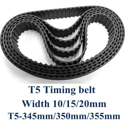 T5 Synchronous timing belt C=345/350/355 Width 10/15/20mm Teeth 69 70 71 Rubber T5X345 T5X350 T5X355 T5 Belt In Closed-loop Belt