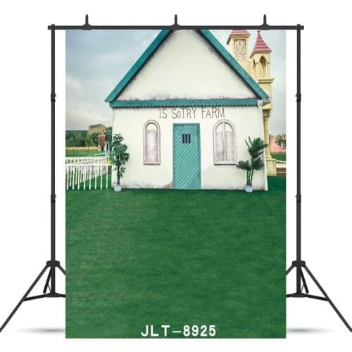 White House Castle Grass Vinyl Photographic Background Custom For Portrait Baby New Born Child Backdrop Studio Photocall Booth