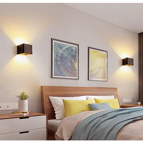 Indoor Wall Lamp 6W LED Home Decoration Bedroom Living Room Study Room Staircase Corridor Brushed Aluminum Wall Lamp LP39