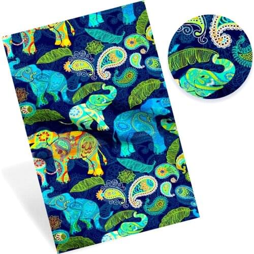 Xugar Cartoon Faux Synthetic Leather Fabric Sheets Printed PU Leather DIY Bows Craft Shoes Bags Home Textile Making Supplies