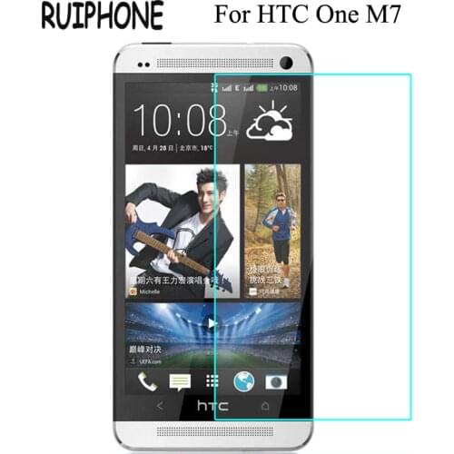 For HTC One M7 Tempered Glass Original 9H 2.5D Protective Film M 7 801S 801E 801N 801D 802T 802D 802W Dual Sim Screen Protector