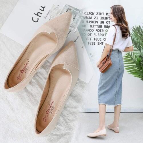 Spring & Summer Concise Womens Scoop Shoes Shallow Mouth Casual Womens Flats Open Toe Patchwork Low Heels OULYYYOGO