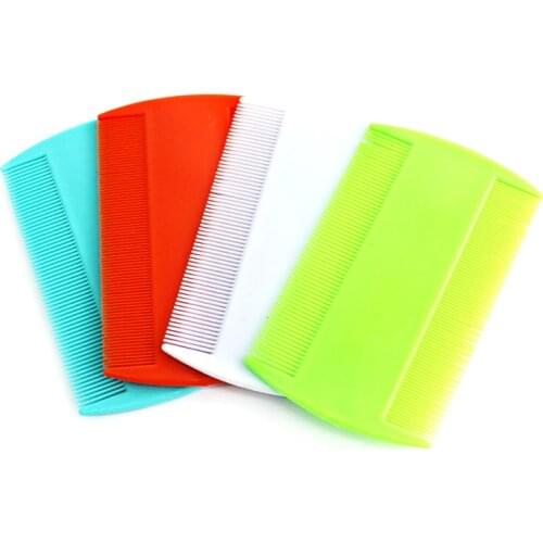 2pcs Portable Narrow Tooth Comb Nit Lice Flea Flat Brush Cootie Delousing Rid Head Fleas Lice Anoplura Dandruff Beauty Combs