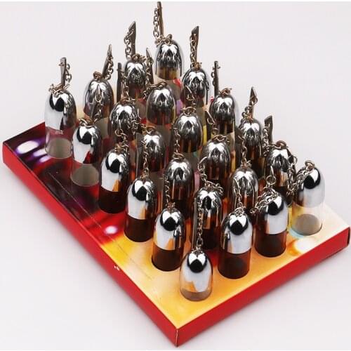 24 Pcs/Lot Glass Snuff Dispenser Bullet Rocket Snorter with Metal Spoon Snuff Snorter Container Pill Case (57MM/37MM) Available