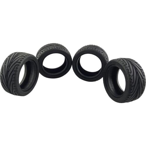 4Pcs Racing Tire Grip Tyre for 1/18 Wltoys A949 A959 A969 A979 K929 A959-B A969-B A979-B K929-B RC Car Spare Parts