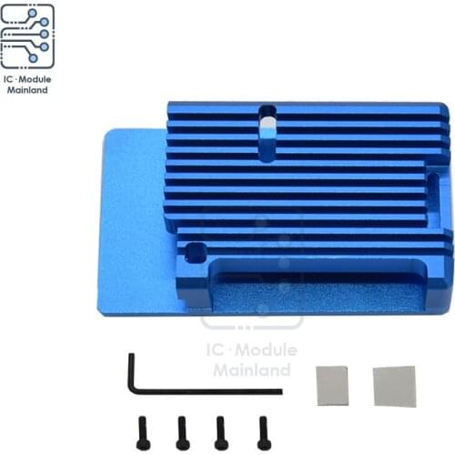 4CNC Aluminum Alloy Heat Dissipation Cover Kit Protective Enclosure Shell + Screwdriver Sticker for Raspberry Case Multi Color