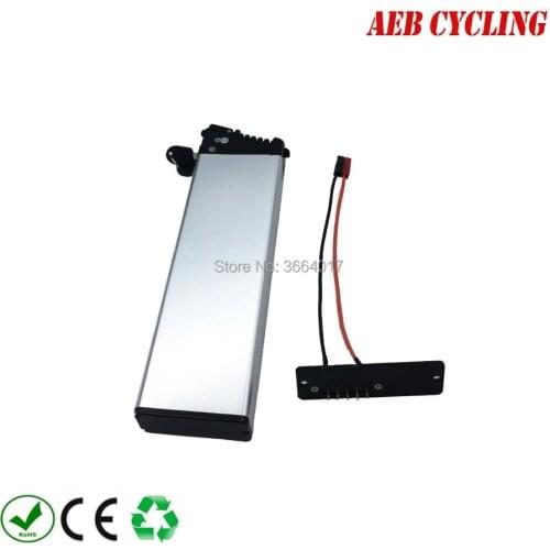 Rechargeable battery pack 24V 12.5Ah inner tube battery Li-ion silver case battery for city bike EU US free taxes and duty