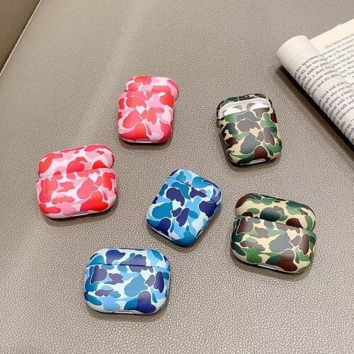 Earphone Case For Apple AirPods Pro 1/2 case Japan Brand Camouflage Camo Wireless bluetooth headset 360 Protect Cover Fundas