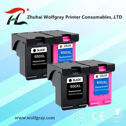 Compatible Ink Cartridge 650XL Replacement for HP 650 XL for HP650 Deskjet 1015 1515 2515 2545 2645 3515 3545 4515 4645 printer