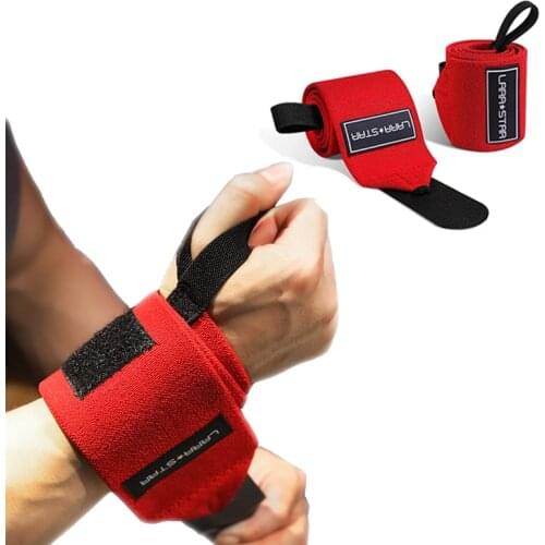 Wrist Support Wraps with Thumb Loop Gym Elastic Straps for Weight Lifting Crossfit Strength Training Powerlifting
