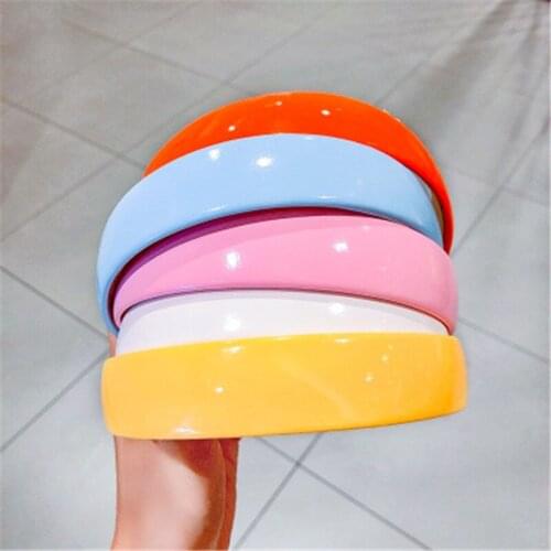 Candy Color Sweet Color Headband 2020 New Wide-brimmed Face Wash Headwear