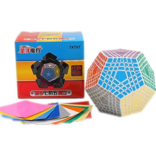 Shengshou Megaminxeds Cube Wumofang 7x7x7 Magic Cube Professional Dodecahedron Cube Twist Puzzle Educational Toys For Children