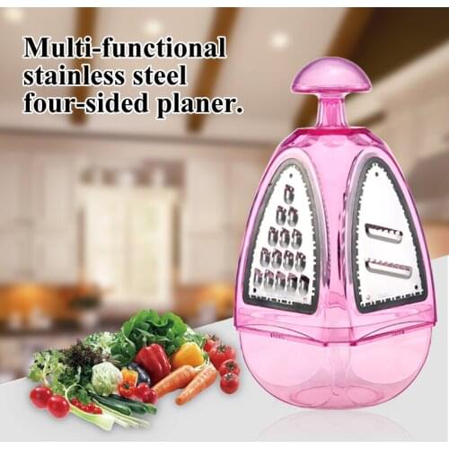 Kitchen Multi-function Stainless Steel Four-sided Shaper Cutter Shaper Vegetable and Fruit Grater Chocolate Lemon Shaper Tool