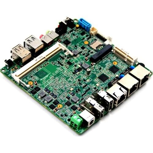 2 LAN mini nano industrial motherboard with intel baytrail J1900 processor support DDR3 SODIMM 204 Socket