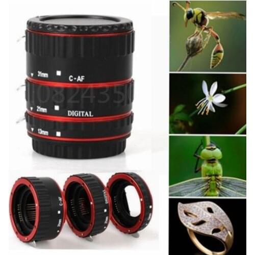 Pro Metal Extension Tube Set DG Macro AF Auto Focus for Canon EOS EF EFS Lens 1Ds mark III 5D mark III 1100D 650D 70D 450D