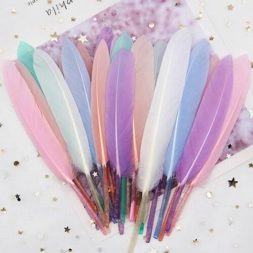Natural Swan Feathers 10-15cm Multicolor Goose Feathers Plume for DIY Wedding Party Stage Home Decoration DIY Materials 50pcs