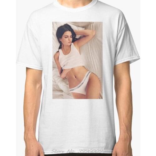 New Kendall Jenner Rest Mens White Logo Men Women T-shirts Summer Short Sleeve Cotton Tshirt Streetwear