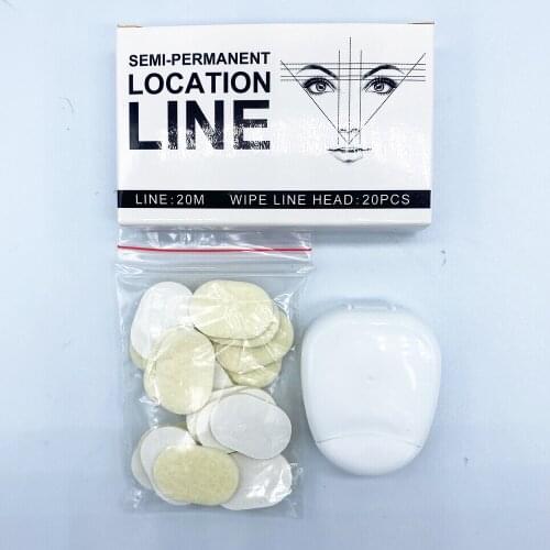 New Makeup Stencil pre-ink mapping Pre-Cut Strings not inked For Eyebrow Mapper - Microblading Measuring String With 10pcs Liner