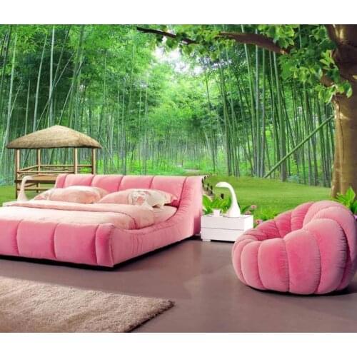Wallpapers for 3d Living room bedroom Bamboo forest scenery customize 2019 walpaper 3d