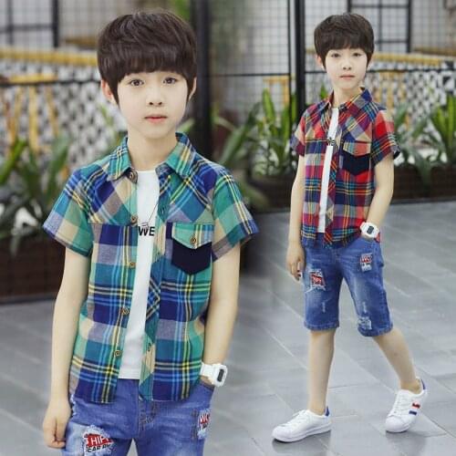 OBOVATUS Boys' Short Sleeve Shirts