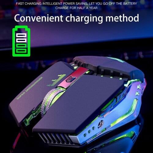 X11 6 Buttons ABS 2.4GHz Rechargeable Mechanical Wireless Laptop Computer Mouse gaming mouse