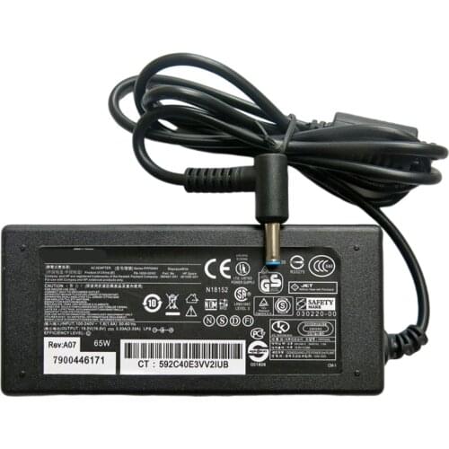 Easy Operate Office Connector Plastic High Compatibility Compact Charger Laptop 19.5V 3.33A Home Power Adapter Universal For HP