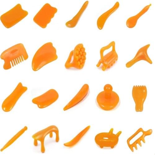 Resin Beeswax Gua Sha Massage Scraping for Face Neck Guasha Scraper Facial Massager Face Skin Care Tools