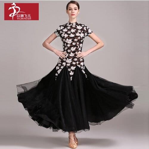 Modern Dance Costume Women Ladies Dancewear Waltzing Tango Dancing Dress Ballroom Costume Evening Party Dress 1839