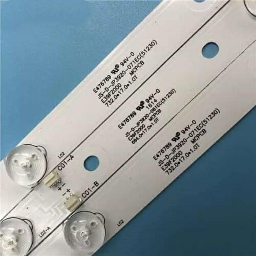 LED Backlight Strip Lamp for JS-D-JP3920-061EC E39F2000 JS-D-JP3920-071EC mcpcb akai AKTV401 AKTV403 AKTV4021 D39-F2000 LC390TA