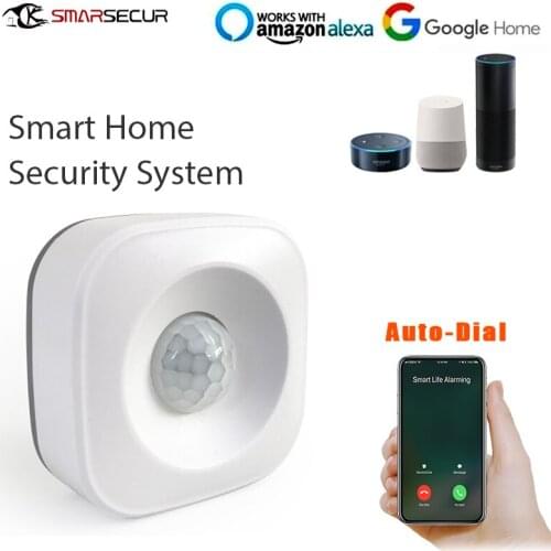 Tuya Smart APP Pushing Alert Message Wifi Celling People Moving Alarm Detector Intruder Motion Sensor