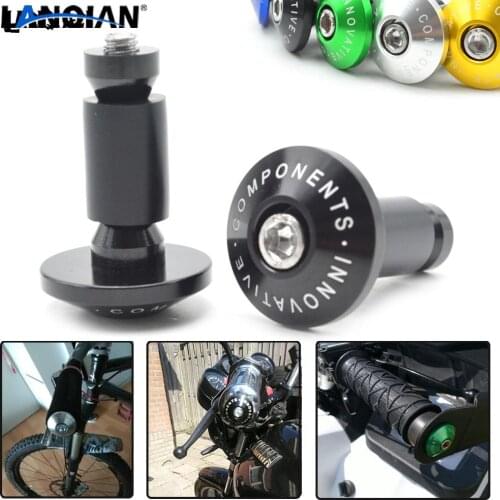 Universal 7/8 motorcycle handlebar end grips Silder Plug for Yamaha YBR 125 YZF R1 R3 R6 R125 R25 TTR RSZ CBR600 YZF600 MT01