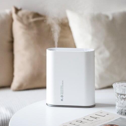 ELOOLE 1L USB Air Humidifier Essential Oil Aroma Diffuser Double Nozzle With Coloful LED Light Ultrasonic Aromatherapy Diffuser