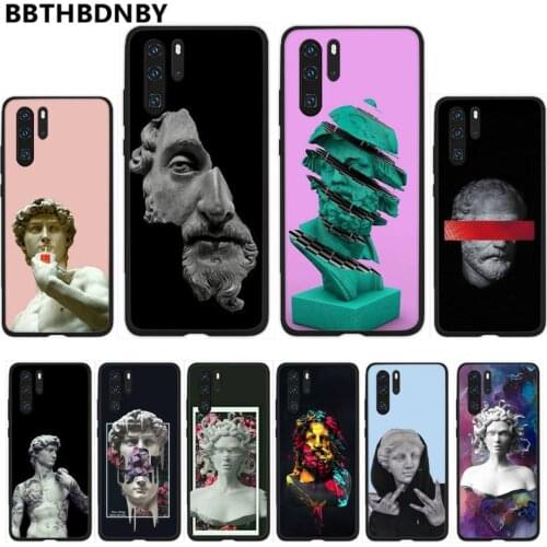 David Medusa plaster funny art Phone Case For Huawei P9 P10 P20 P30 Pro Lite smart Mate 10 Lite 20 Y5 Y6 Y7 2018 2019