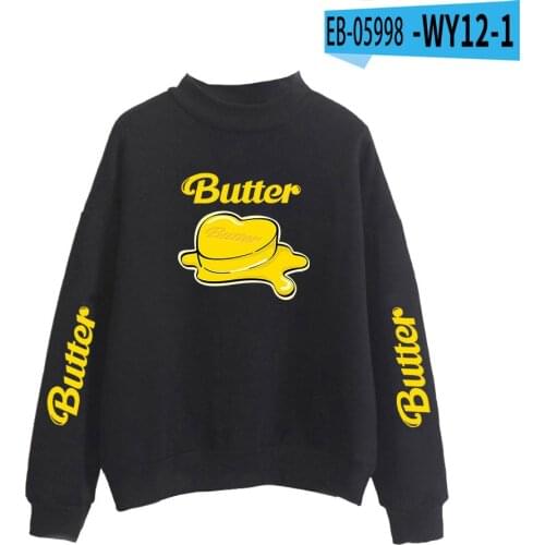 Bangtan Turtleneck New Album Butter Turtleneck Women Girls Kpop Sweatshirt High Quality Pullover Harajuku Fans Favorite Clothes