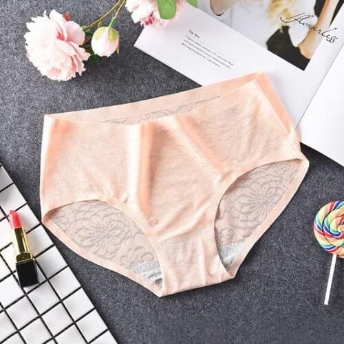 Women Ice Silk Panties Seamless Briefs Sexy Underwear Low Waist Lingerie Underpants