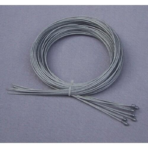10pieces/lot dia. 1.5mm length 1m/1.5m/2m/2.5m/3.0m steel wire rope with fixed head and jacket office lighting pendant lamp use