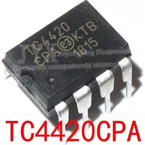 10PCS TC4420CPA DIP-8 MIC4420BN MIC4420 TC4420 DIP TC4420CP TC4420EPA DIP8 4420CPA