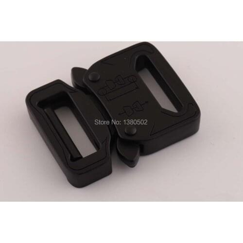 2pcs/lot black color Alloy 27mm inner Safety buckle Side Release Buckles for outdoor backpack Bag accessories