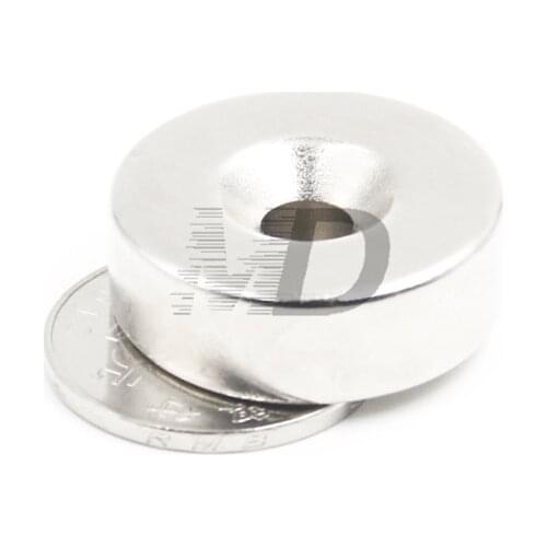 20pcs Super Strong Round Neodymium Countersunk Ring Magnets 30mm x 10mm Hole: 10.2mm N50 Neodymium Magnet Free Shipping
