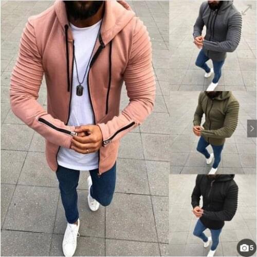 2018 AliExpress Wish Amazon EBay Explosion Models 4 Color 8 Code Crimp Long-Sleeve Hooded Mens Sweatshirts